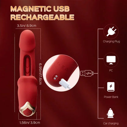 Joby 4-in-1 Multifunctional Silicone Vibrator with 7 Intense Vibration Modes