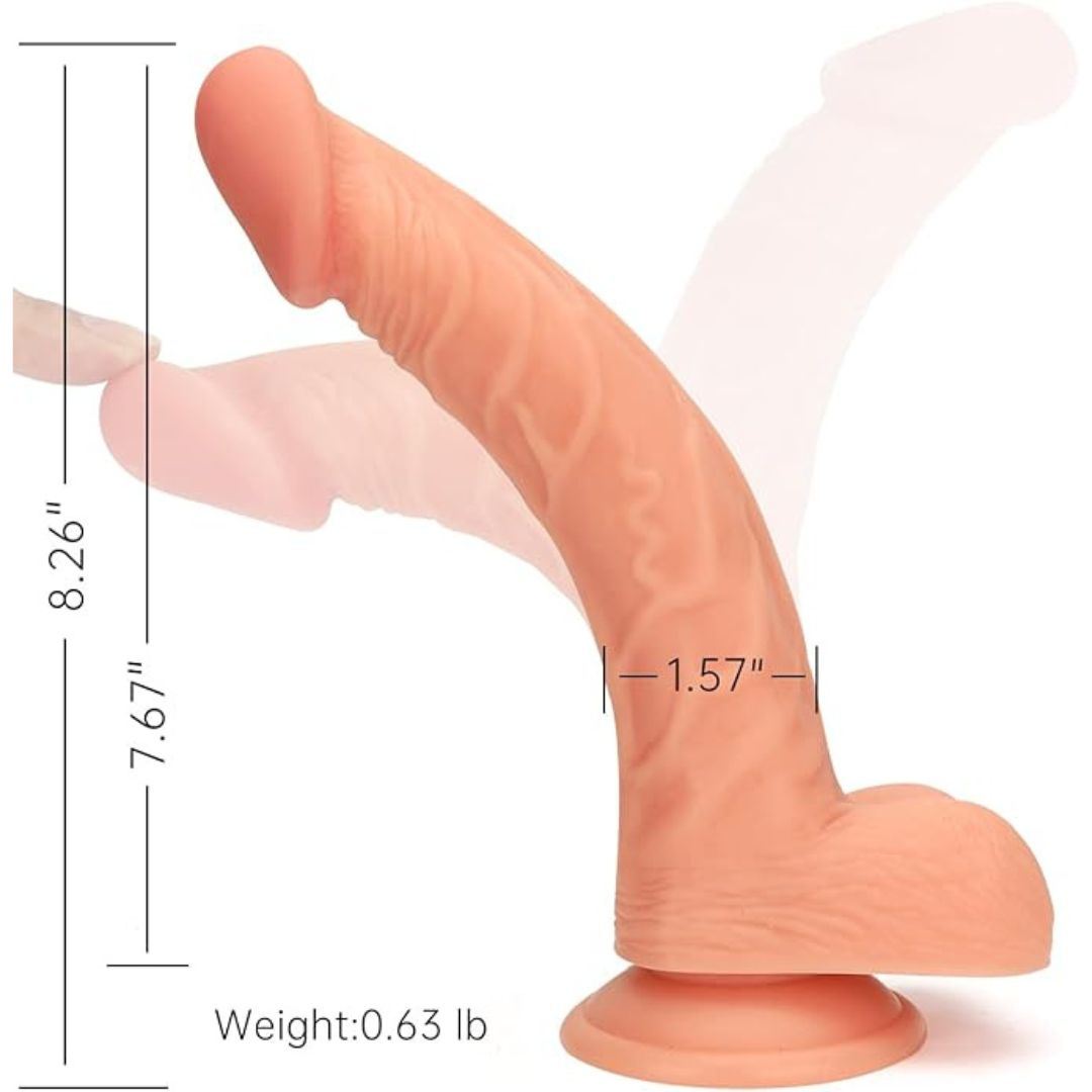 8 Inch Dildo With Belt